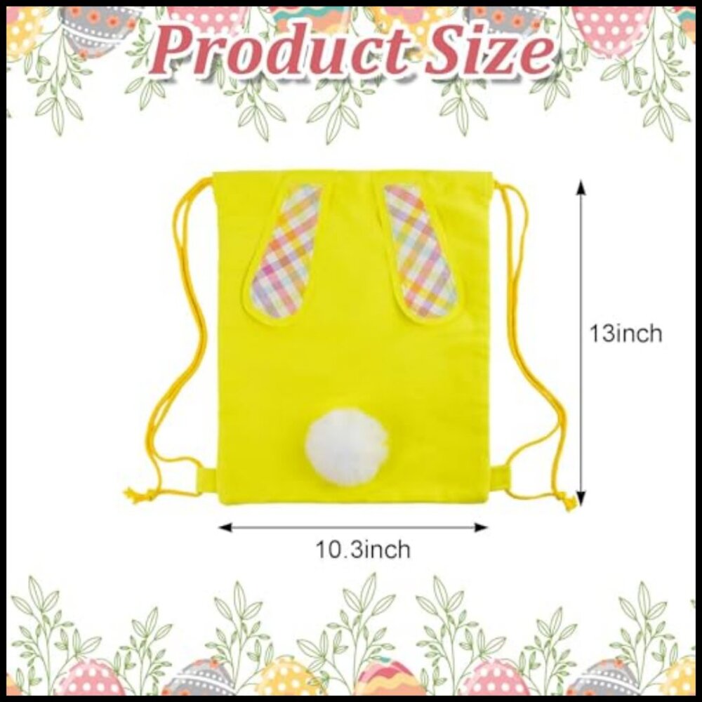 Canvas Drawstring Backpack Reusable Cinch Bag Eas… - image 2